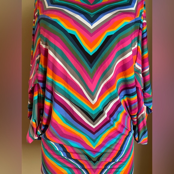 Trina turk swimsuit coverup, swimwear, swim tunic - Picture 4 of 8